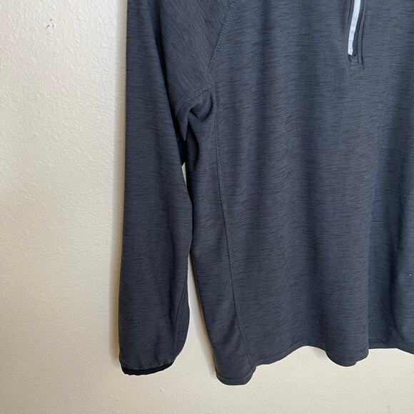 Old Navy Gray Long Sleeve Pull Over Quarter Zip Front Large 10-12 - Picture 3 of 8